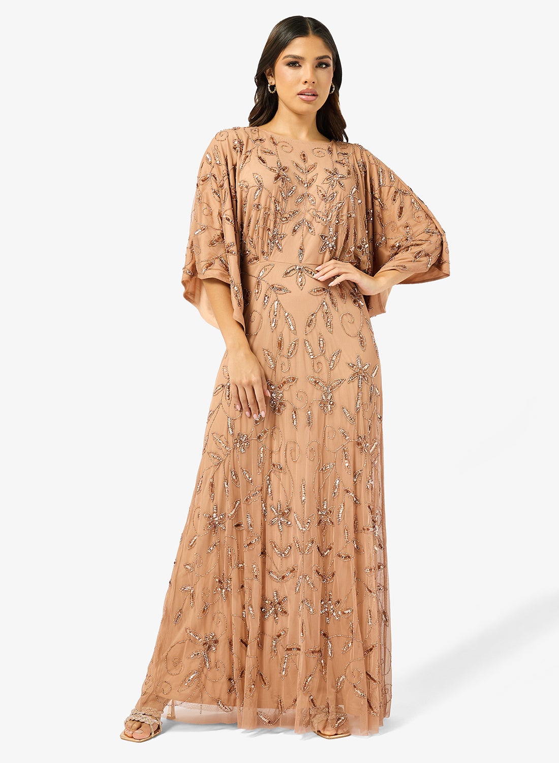 Embroidered Cape Sle